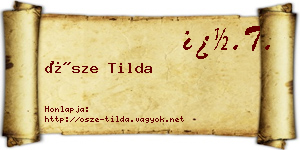 Ősze Tilda névjegykártya